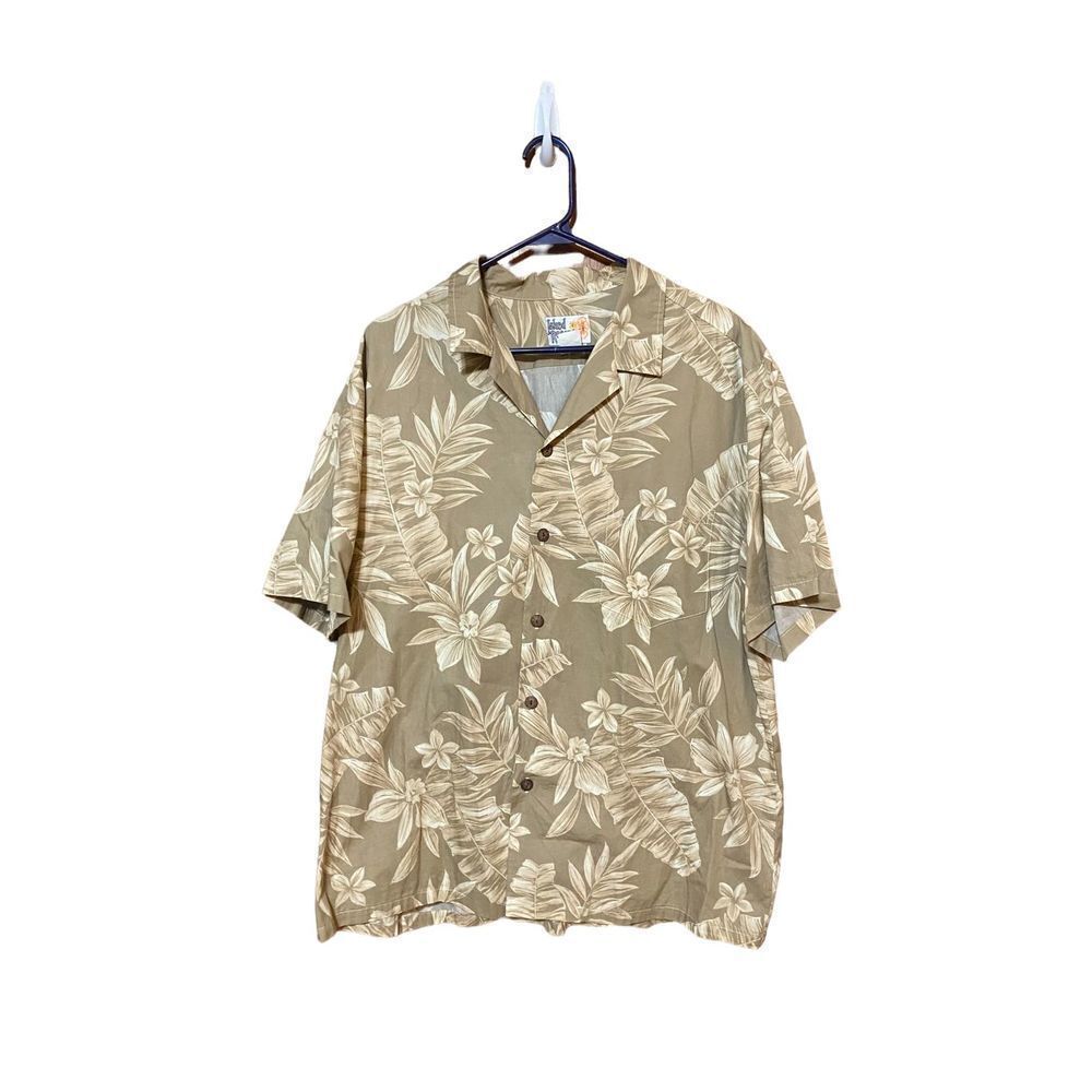 Vintage Island Reserve short sleeve button up Hawaiian shirt size XL